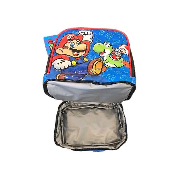 SUPER MARIO & YOSHI Nintendo Lunch Box Dual-Chamber BPA-Free Insulated New - Picture 3 of 5